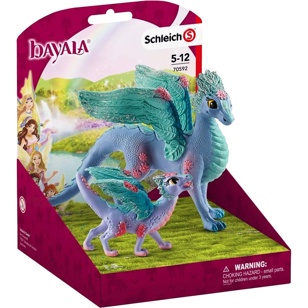 Набір фігурок SCHLEICH Квіткові мама та малюк дракони (70592) Комплектація фігурка