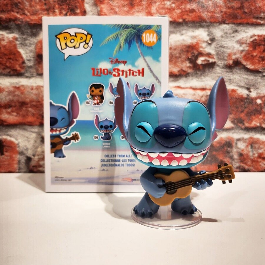 Фигурка Funko Pop Disney Лило и Стич - Стич с укулеле (55615) Коллекционная серия герои мультфильмов и сказок