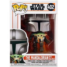 Фигурка Funko Pop Star Wars Мандалорец, летящий с малышом (50959)