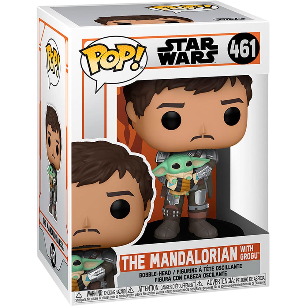 Внешний вид Фигурка FUNKO POP! Star Wars: Мандалорец с Грогу (54525)