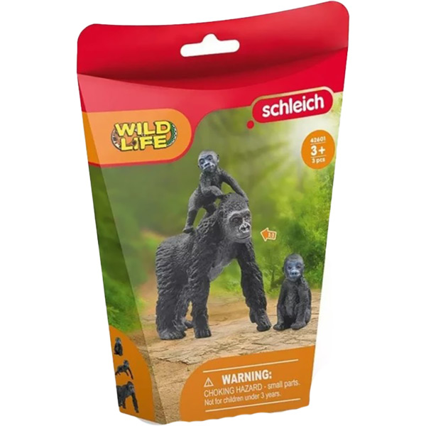 Набор фигурок SCHLEICH Семья горилл (42601) Вид дикие животные