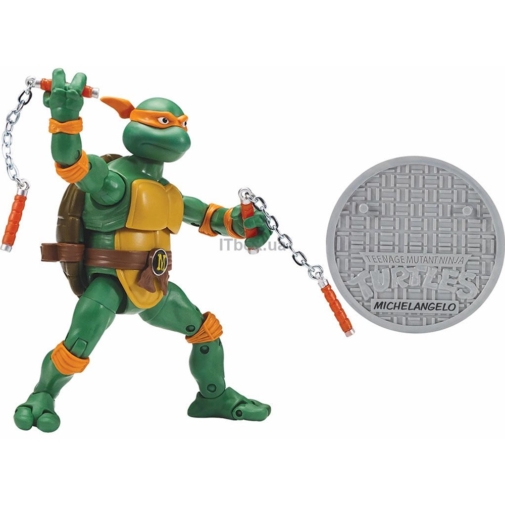 Набор фигурок TMNT ЧЕРЕПАШКИ-НИНДЗЯ КЛАССИЧЕСКИЕ МИКЕЛЯНДЖЕЛО ПРОТИВ БИБОПА (81277) Для кого для мальчиков