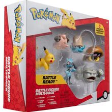 Набор фигурок Pokemon W7 Пикачу, Клеффа, Риолу, Геодуд, Оманайт, Кабуто (PKW3613)