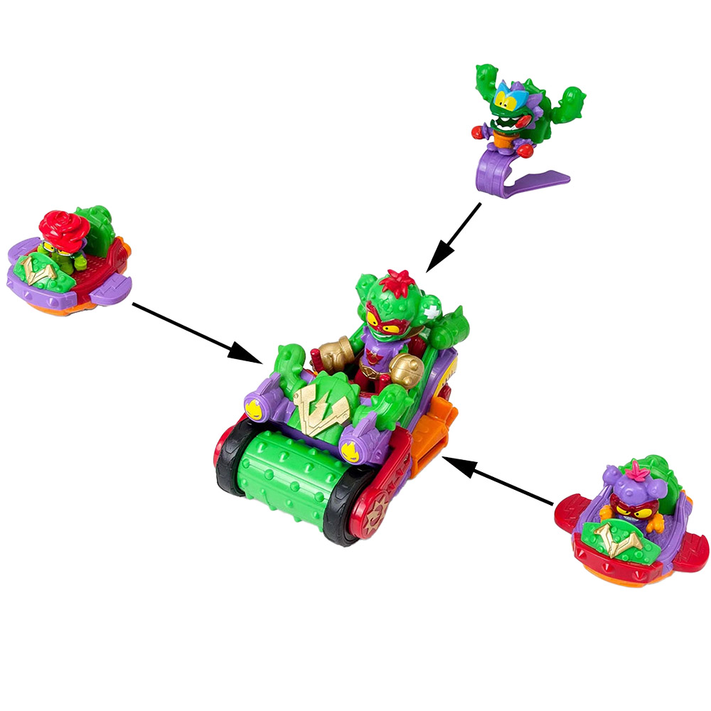 Ігровий набір SUPERTHINGS "Kazoom Kids" S1 - Спайк-ролер кактус (PSTSP514IN00) Колекційна серія герої мультфільмів і казок