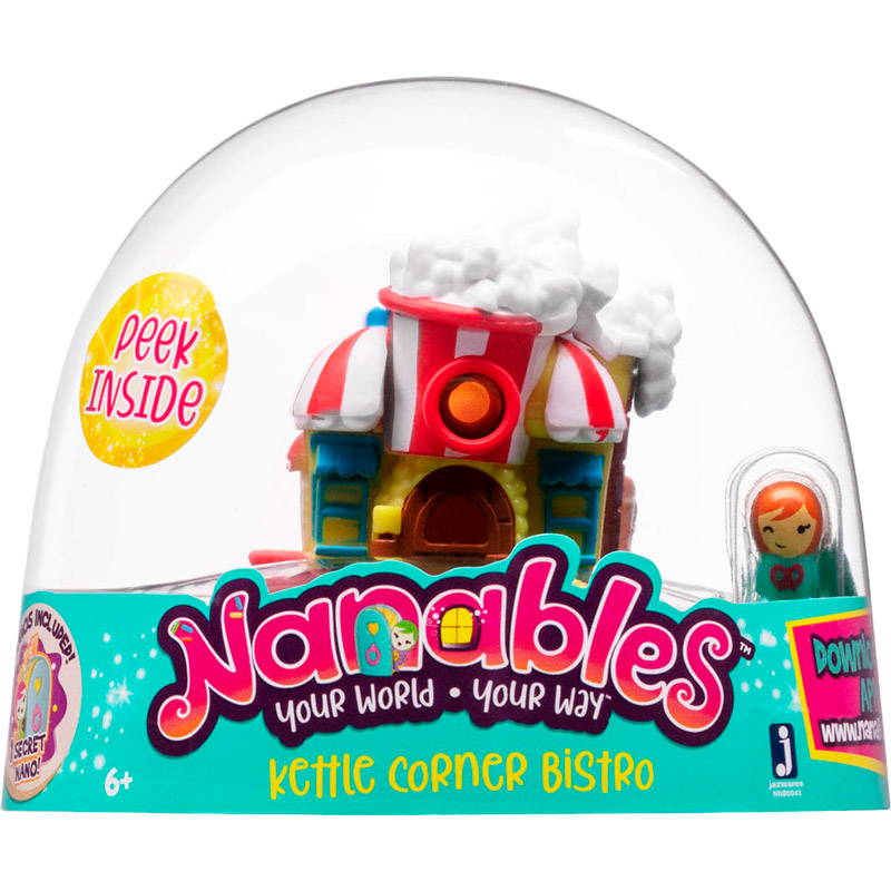 

Фигурка JAZWARES NANABLES Город сладостей бистро Попкорн (NNB0043), фигурка Город сладостей Бистро "Попкорн"