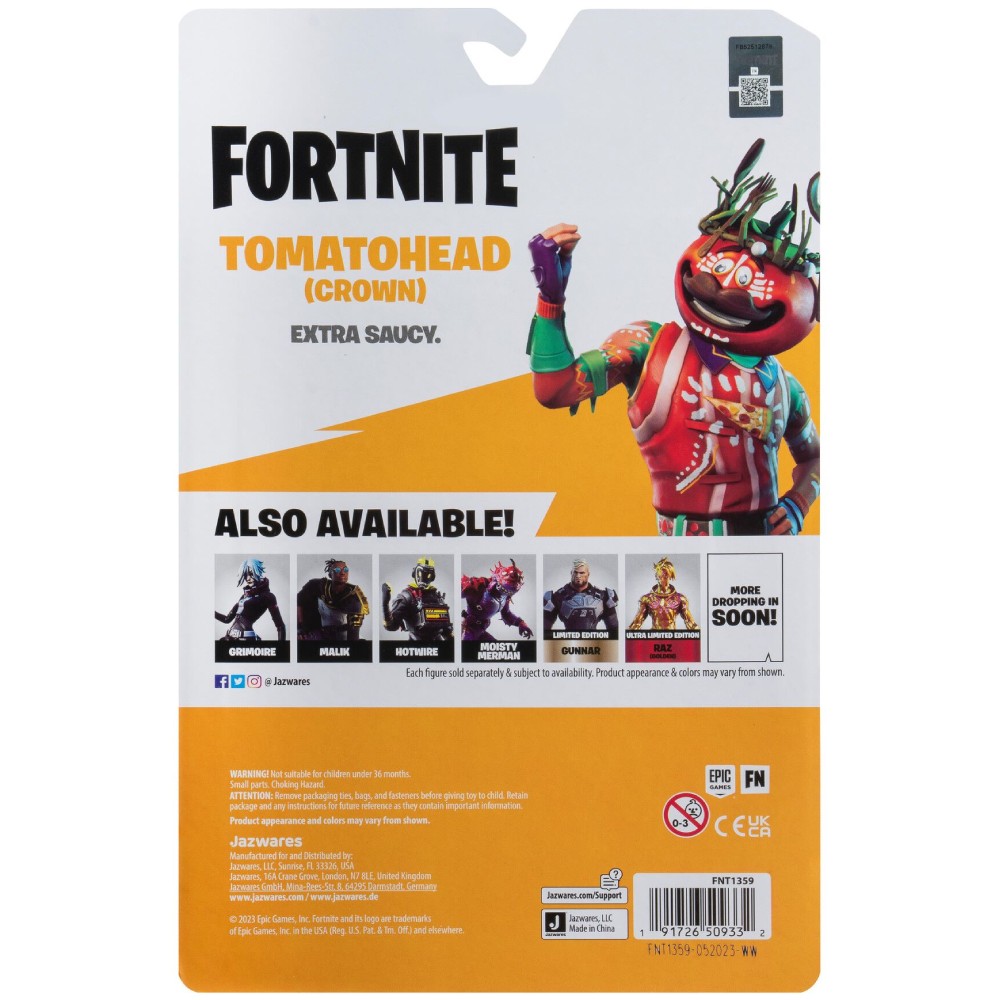 Фото 16 Фігурка FORTNITE Solo Mode Tomatohead (Crown) 10 см (FNT1359)