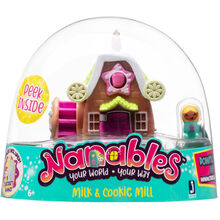 Фигурка Nanables Jazwares Small House Город сладостей Магазин Печенье с молоком 8 см (NNB0012)