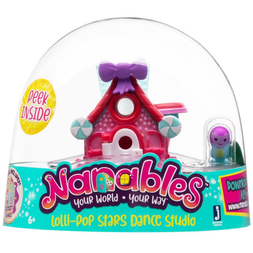 

Игровая фигурка Nanables Jazwares Small House Студия танца Луи-Поп 8 см (NNB0016), фигурка Студия танца "Луи-Поп"