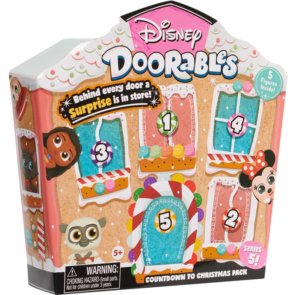 Игровой набор DISNEY DOORABLES Большой праздничный дом (44637) Дополнительно В ассортименте 41 персонаж из разных мультфильмов: 20 обычных, 10 редких, 7 ультраредких и 4 из особой серии; В наборе: 5 фигурок; письмо коллекционера