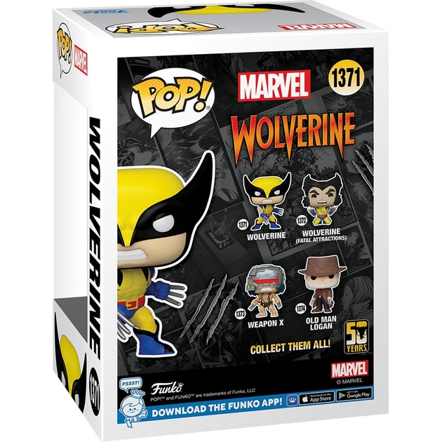 Фигурка FUNKO POP Marvel Wolverine 50th - Ultimate Wolverine (Classic) (5908305247760) Тип один предмет