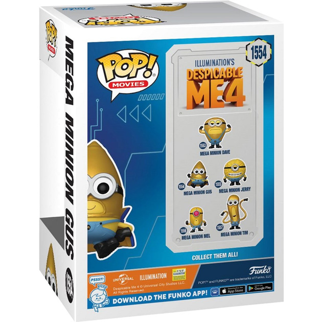 Фигурка FUNKO POP Movies: Despicable Me 4 Mega Minion Gus (5908305248361) Тип один предмет