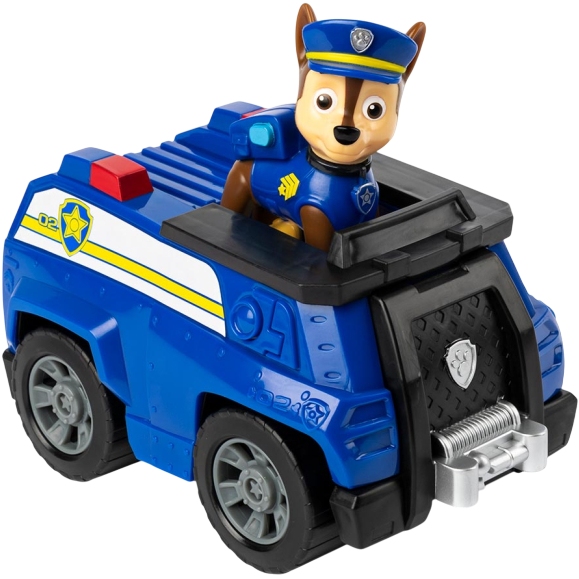 Набор PAW PATROL Щенячий патруль: базовый спасательный автомобиль с водителем Гонщик (SM16775/9900) Дополнительно высота фигурки - 7 см