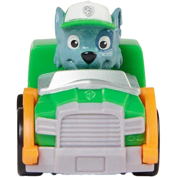 Фигурка PAW PATROL Спасательный мини-автомобиль с водителем Рокки (SM17791/4969) Дополнительно высота фигурки - 5 см, длина - 6 см