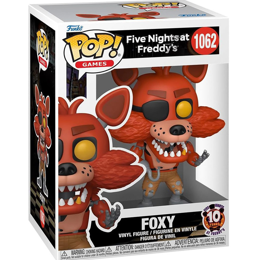 Фигурка FUNKO POP! 5 ночей у Фредди: 10 лет  ФОКСИ (87115) Для кого универсально