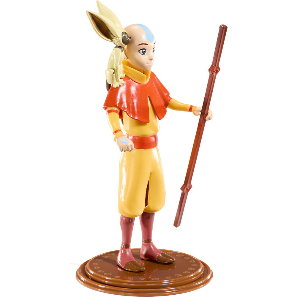 Фигурка Noble Collection AVATAR THE LAST AIRBENDER Aang Bendyfig (NN8805) Комплектация фигурка с аксессуаром