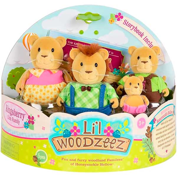 Набір фігурок LI'L WOODZEEZ Сім'я Львів (WZ6660Z) Вид дикі тварини