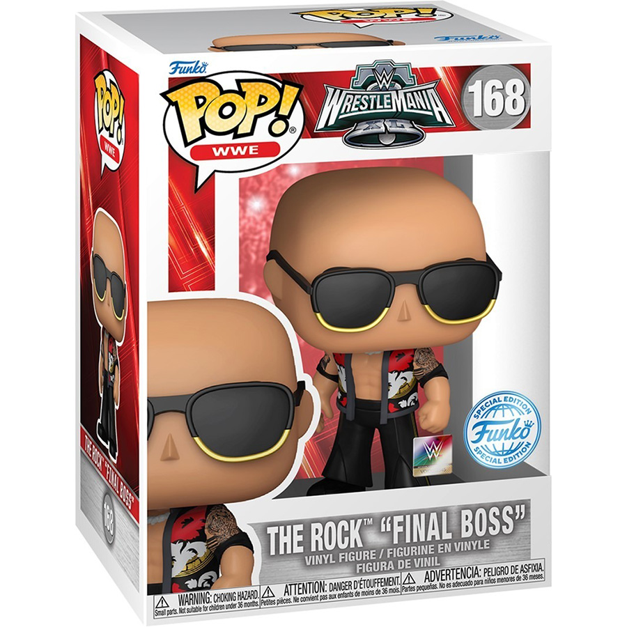 Фігурка FUNKO POP WWE: The Rock Final Boss (Wrestlemania 40) (889698859929) Для кого універсально