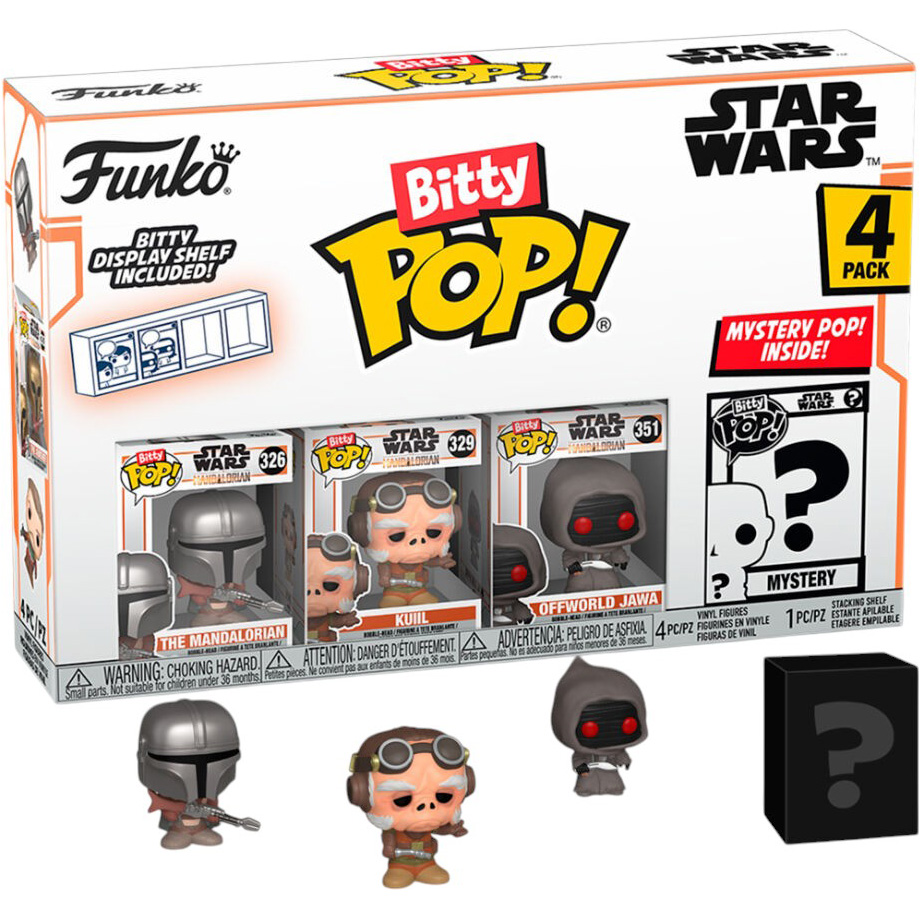 Набір фігурок FUNKO Bitty Pop: Star Wars - Mandalorian 4 шт (889698754521) Набір фігурок FUNKO Bitty Pop: Star Wars - Mandalorian 4 шт (889698754521)