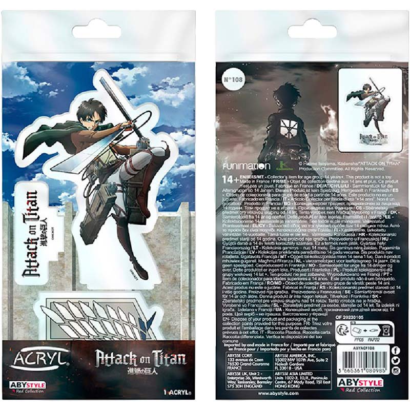 Фігурка ABYSTYLE ATTACK ON TITAN Eren (ABYACF108) Тип один предмет