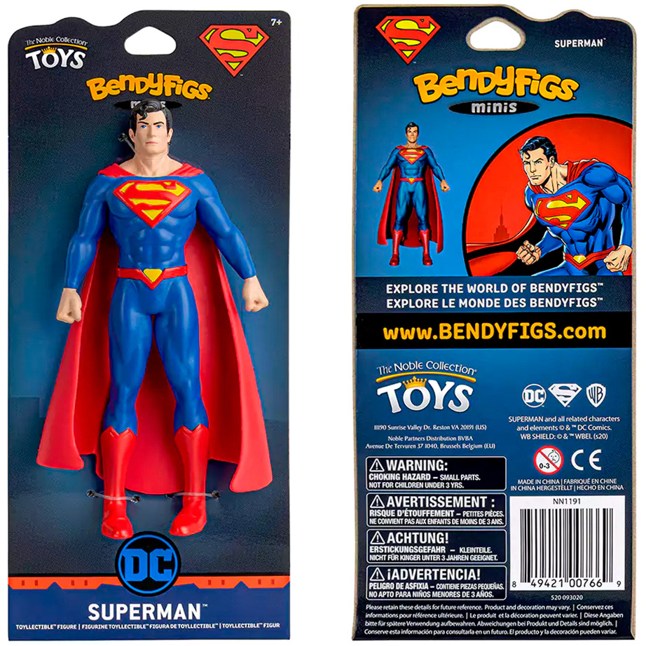 Фігурка NOBLE COLLECTION DC COMICS Superman Mini Bendyfig (NN1191) Для кого для хлопчиків