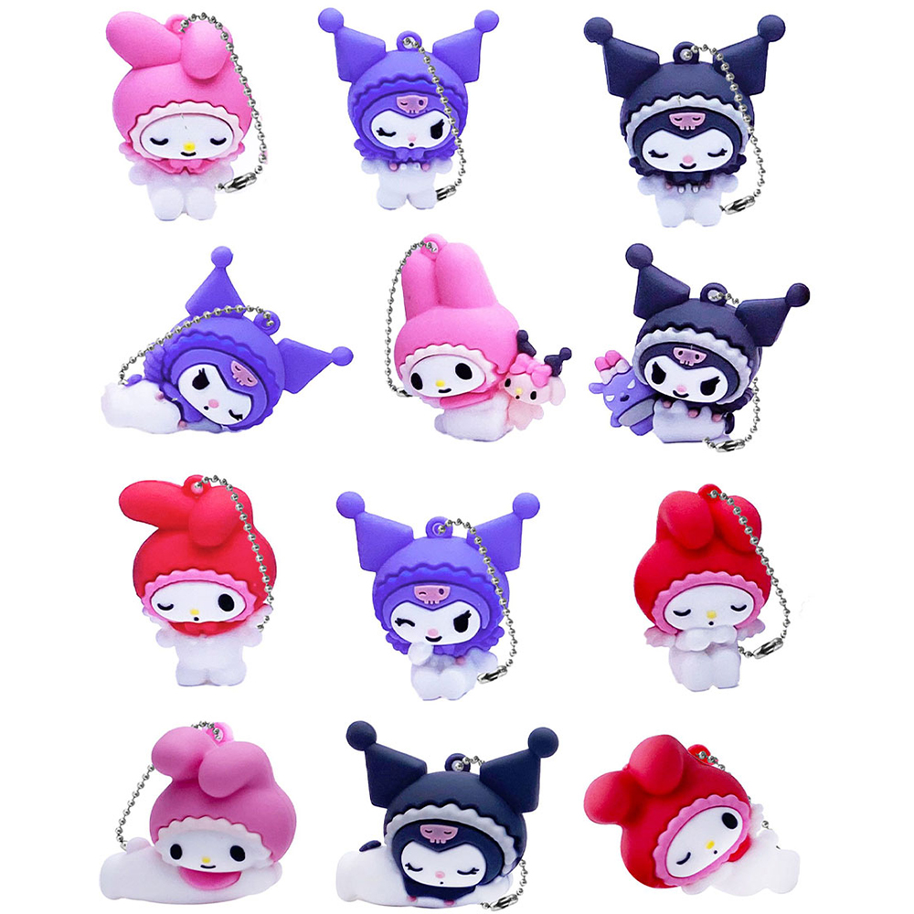 Фигурка-сюрприз COOL THINGS Hello Kitty Моя Мелоди и Куроми (HK024) Дополнительно фигурка-сюрприз на цепочке; упаковка – шар 5 см; 3D-дизайн с матовым эффектом; цепочка для ношения; две специальные фигурки; комплект: 1 фигурка и лист коллекционера; развивает воображение и игровые навыки