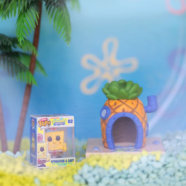 Набір фігурок FUNKO BITTY POP! Town Губка Боб Квадратні Штани Губка Боб та його будинок (83638) Серія SpongeBob SquarePants