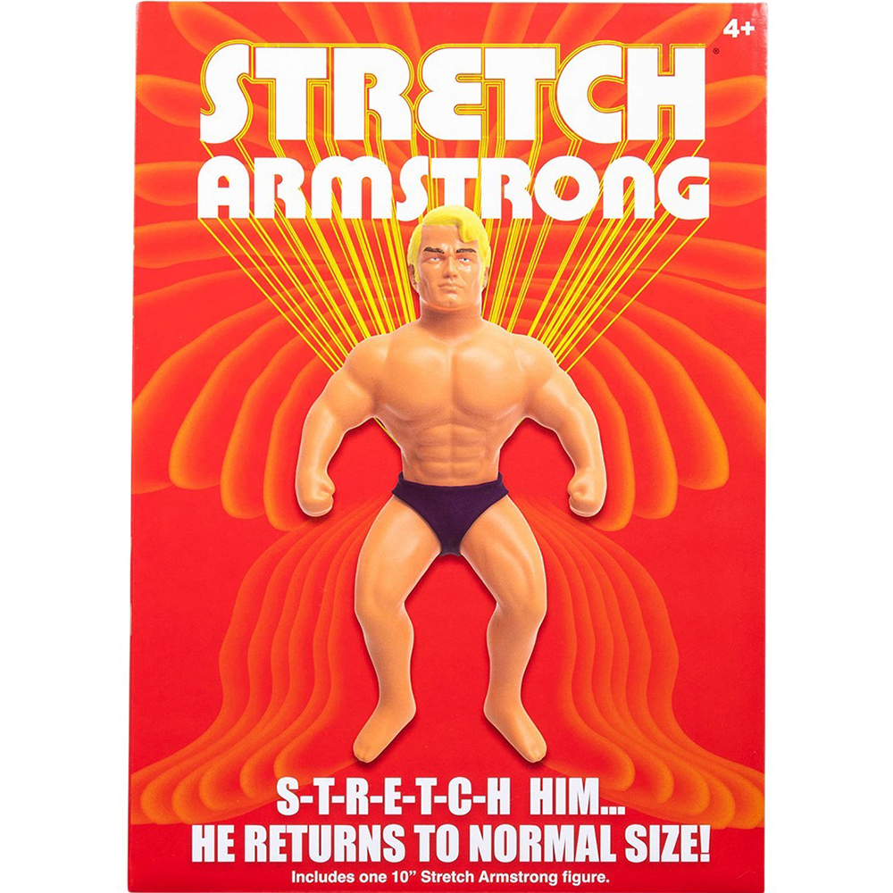 Стретч-іграшка STRETCH ARMSTRONG Силач Армстронг (00095) Додатково розтягується до 140 см і повертається у вихідну форму; висока деталізація та антистрес-ефект; розвиває уяву, моторику та емоційне сприйняття; розмір 25 см