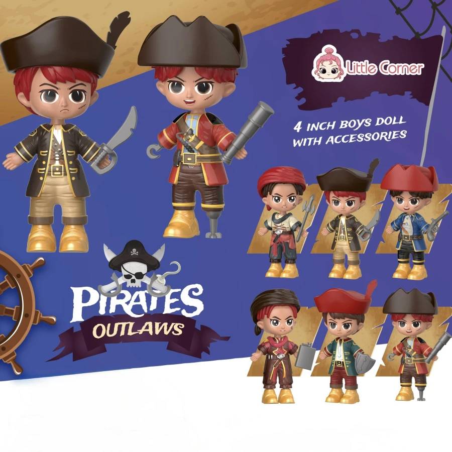 Фігурка-сюрприз LITTLE CORNER Пригоди Піратів 1 шт (6928229013141) Для кого для хлопчиків