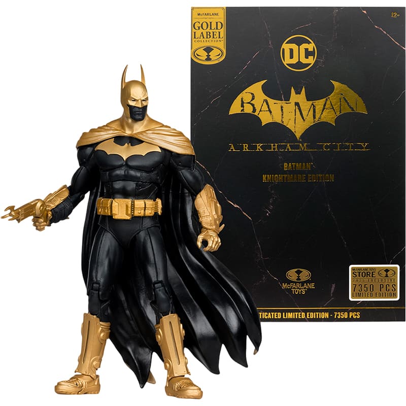 Фото Фігурка MCFARLANE DC COMICS Batman Arkham City Knightmare Gold Label 7IN (17239)