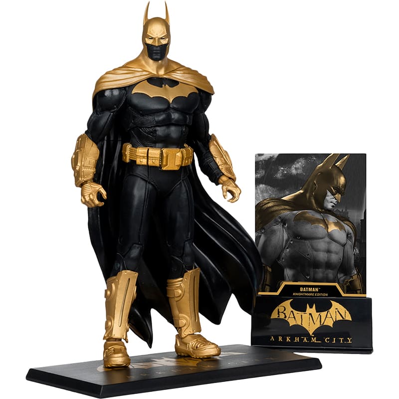 Фігурка MCFARLANE DC COMICS Batman Arkham City Knightmare Gold Label 7IN (17239) Колекційна серія герої кіно