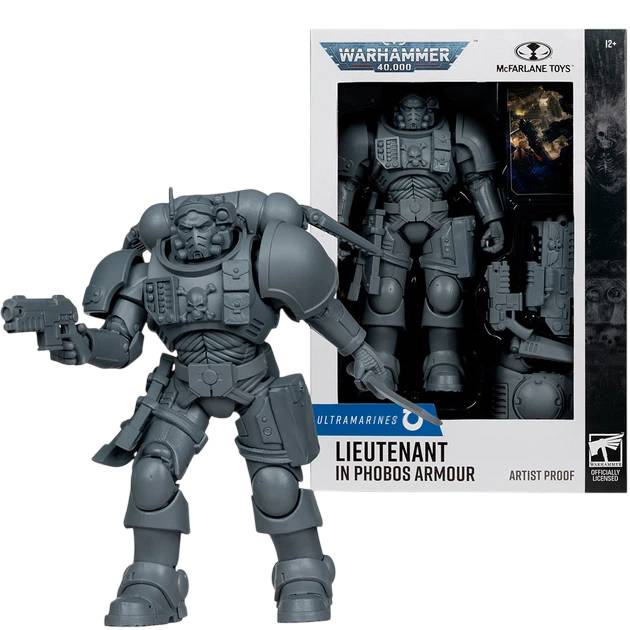 Зовнішній вигляд Фігурка MCFARLANE WARHAMMER 40K Lieutenant In Phobos Armor Space Marine AP 7IN WV1