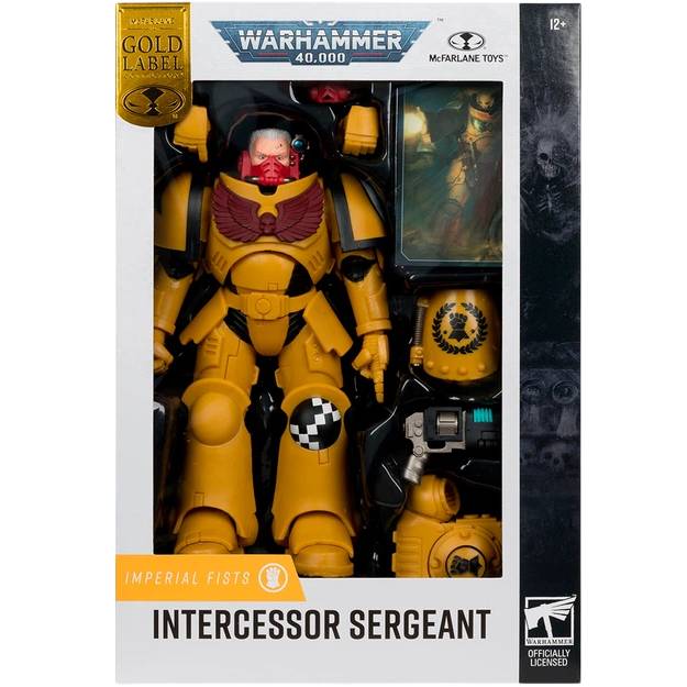 Фото Фігурка MCFARLANE WARHAMMER 40K Intercessor Sergeant Imperial Fist Gold Label 7IN (10954)