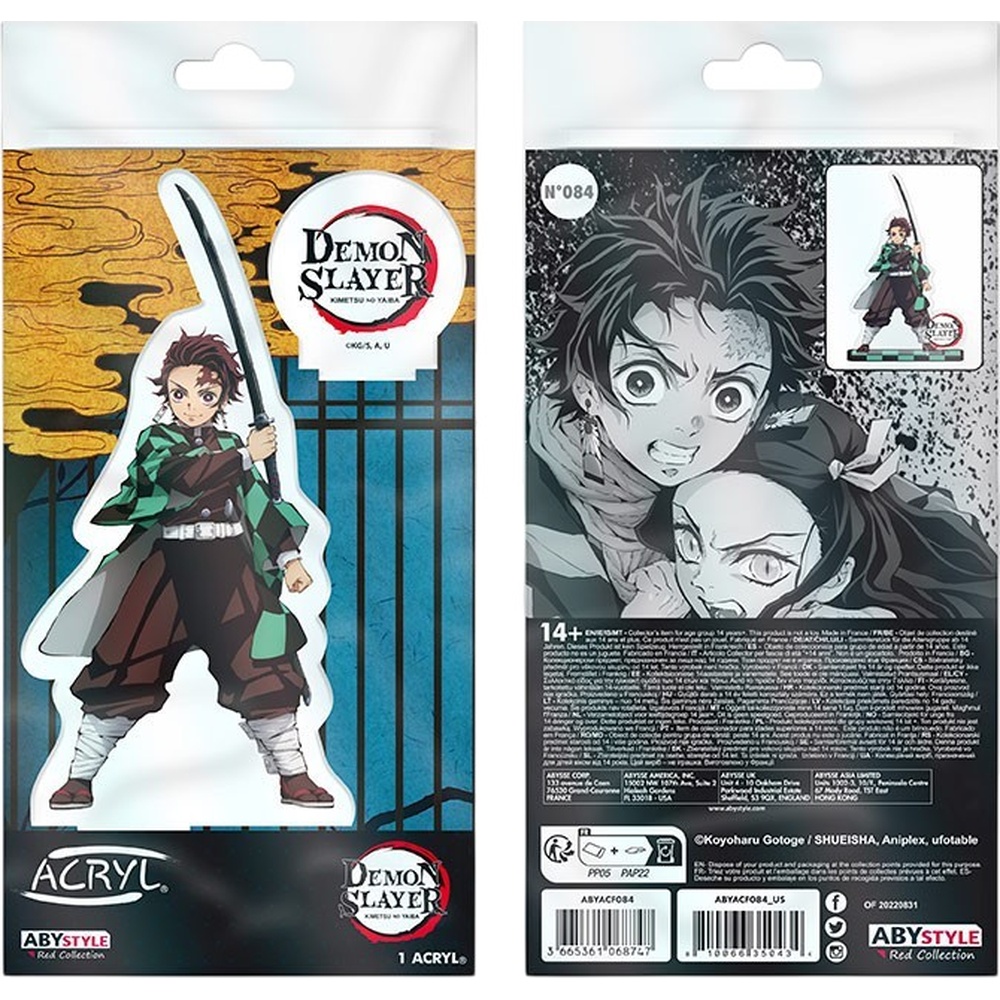 Фігурка ABYSTYLE Demon Slayer: Kimetsu No Yaiba Tanjiro 2 9,5 см (ABYACF084) Додатково 3 елементи для складання: персонаж, логотип та підставка