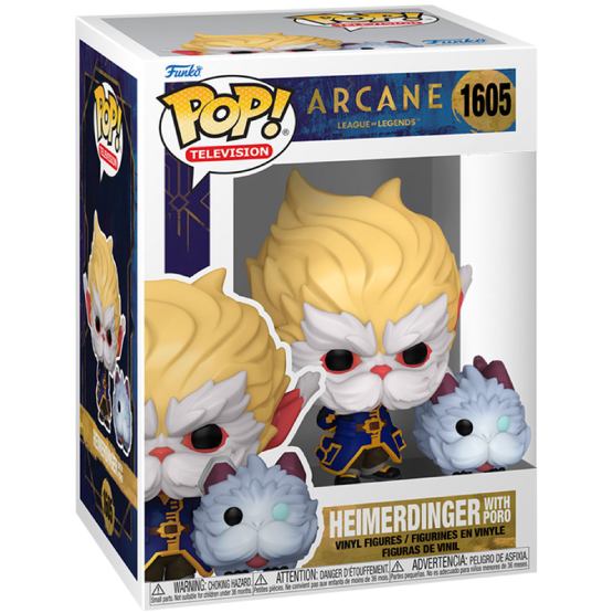 Фигурка FUNKO POP! Arcane Хеймердингер с Поро (80193) Коллекционная серия герои мультфильмов и сказок