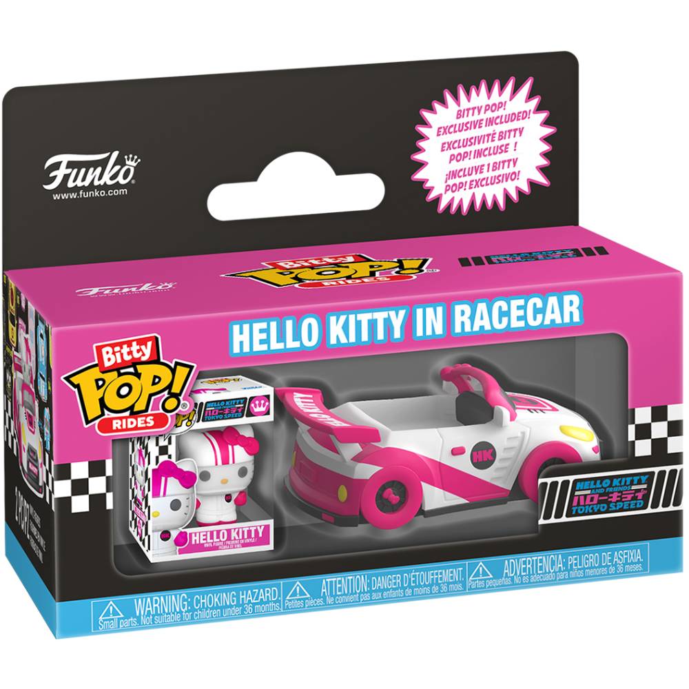 Набор фигурок Funko Bitty POP! Rides Sanrio Хэллоу Китти и Гоночный Автомобиль (90111) Для кого универсально