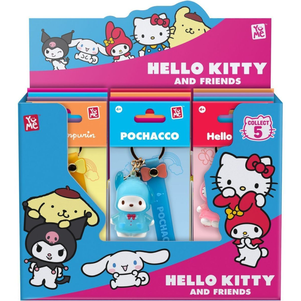 Брелок HELLO KITTY Помпомпурин в дождевике (11723) Коллекционная серия герои мультфильмов и сказок