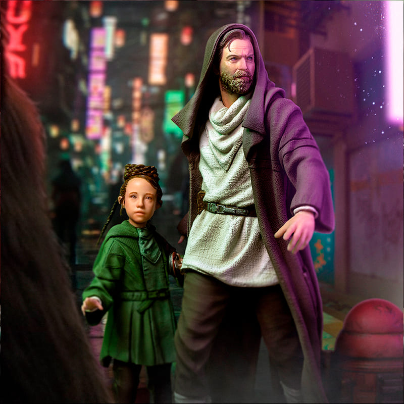 Зовнішній вигляд Статуетка IRON STUDIOS STAR WARS Obi-Wan та Young Leia Deluxe (LUCSWR79522-10)