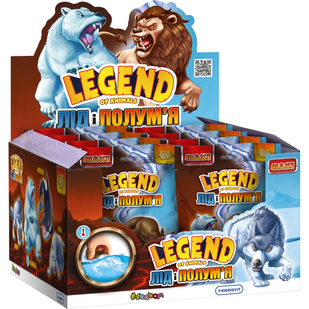 Стретч-игрушка #SBABAM Legend of animals Макси Лед и пламя (60