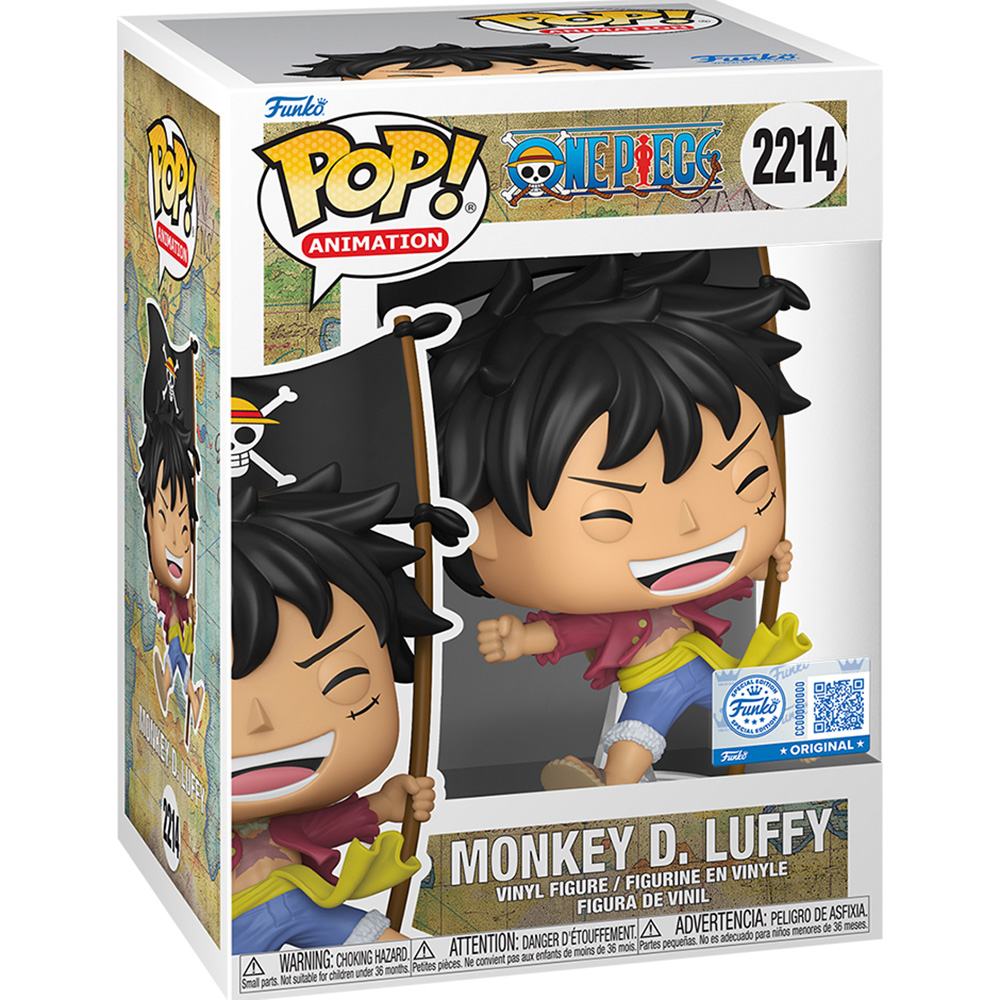 Фигурка FUNKO POP! One Piece: Monkey D. Luffy with Flag (91970) ᐉ
