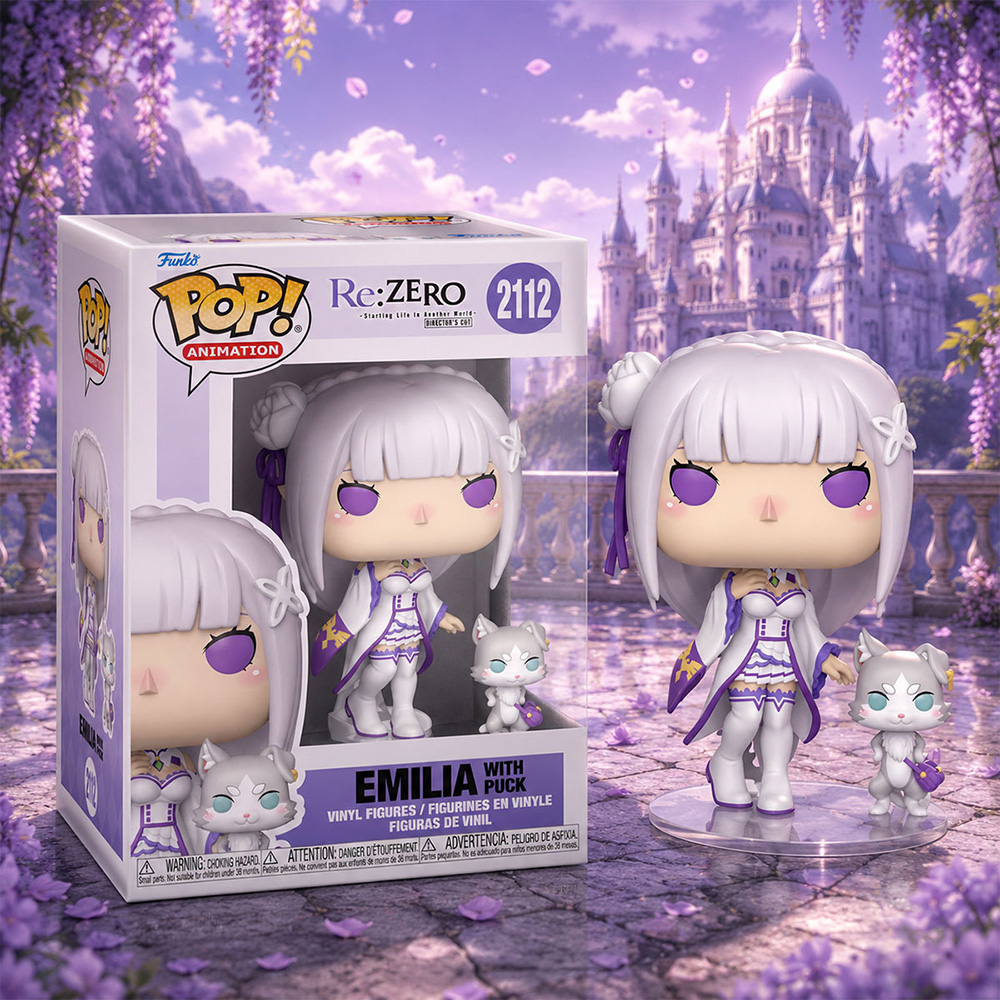 Набор фигурок FUNKO POP! Re:Zero Эмилия с Паком (86515) ᐉ купить