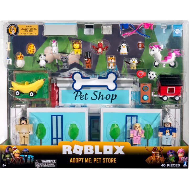 Набор фигурок JAZWARES Roblox Deluxe Playset Adopt Me Pet Store W6 (ROG0177) Коллекционная серия герои игр