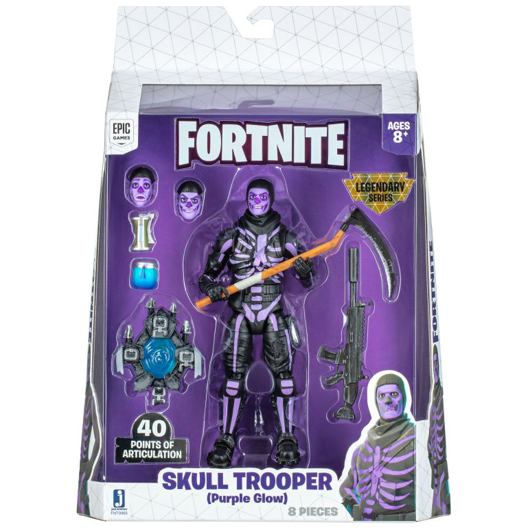 Фигурка JAZWARES Fortnite Legendary Series Skull Trooper (FNT0065) Комплектация фигурка с аксессуаром