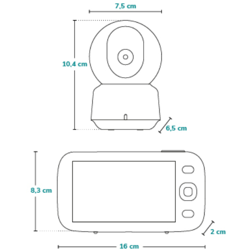 Зображення Відеоняня Lionelo BABYLINE 9.1