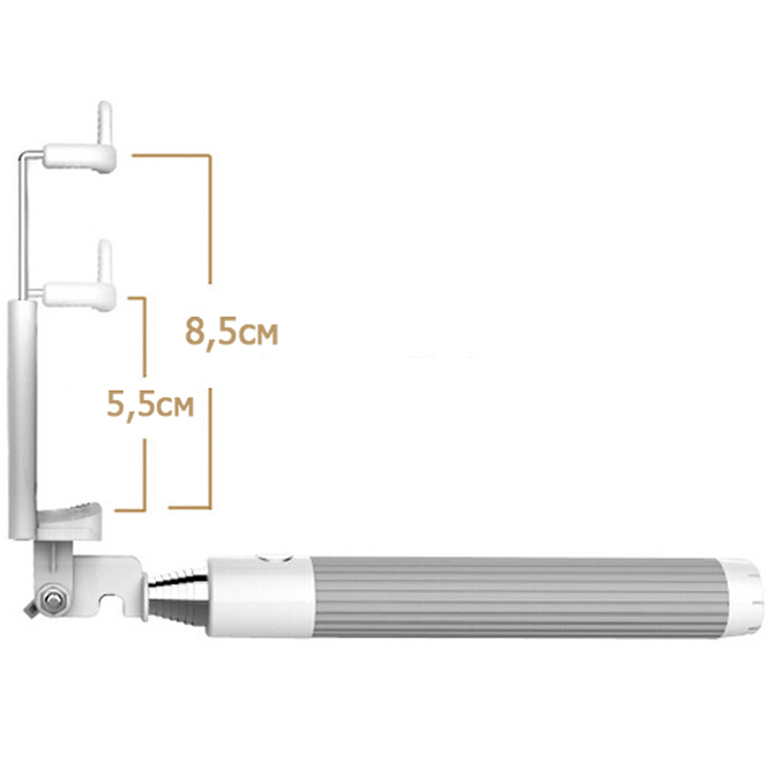 UFT Селфи-монопод 2G MINI зі шнуром Gray