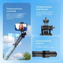Монопод-трипод PROOVE MegaStick Selfie Stick Tripod Black (55812)
