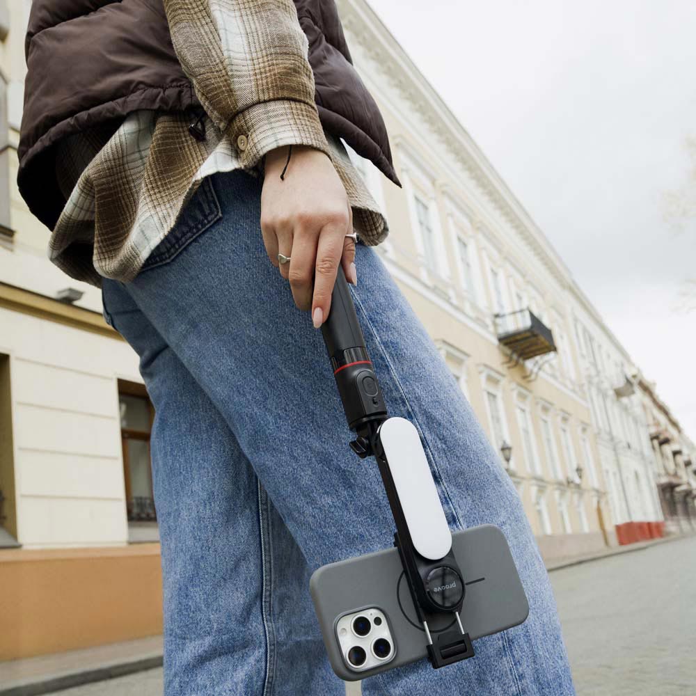 В Украине Монопод-трипод PROOVE Selfie Lume Black (56879)