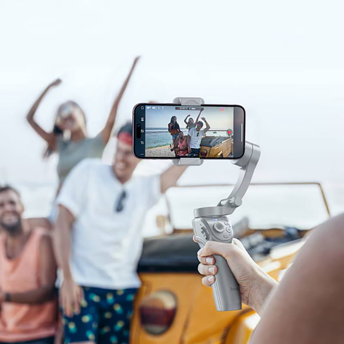 Фото Стедикам HOCO K24 Support 3-axis Smart Gimbal Grey (6942007635547)