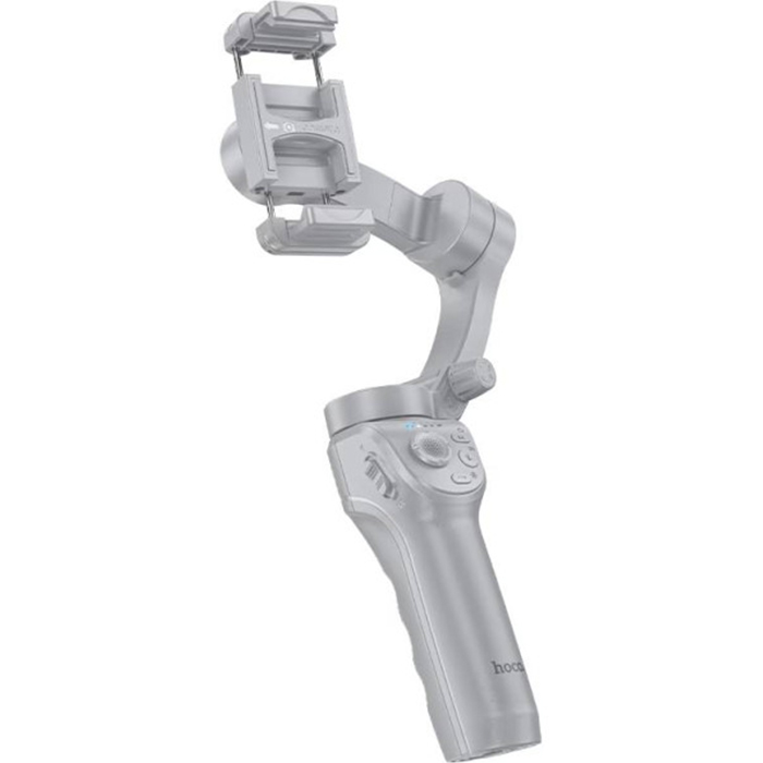 Стедикам HOCO K24 Support 3-axis Smart Gimbal Grey (6942007635547) Дополнительно Время работы: до 10 часов; время зарядки: до 2 часов; разъем для зарядки: USB-C; стабилизация: трехосная; тип крепления: зажим