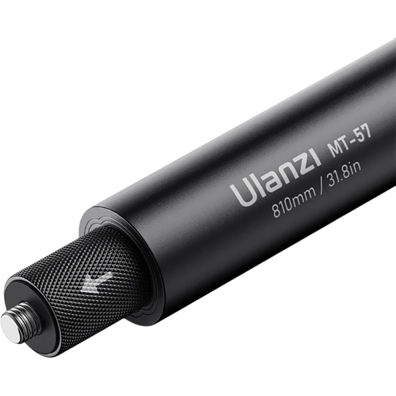 Селфи-монопод ULANZI VIJIM MT-57 Selfie Stick 80 cm (UV-3031 MT-57) Дополнительно Создает невидимый эффект на 360° панорамных снимках. Ультралегкий и компактный. Телескопическая конструкция с надежной фиксацией. Материал: Алюминиевый сплав с силиконовой рукояткой. Крепление: Стандартный винт 1/4""-20
