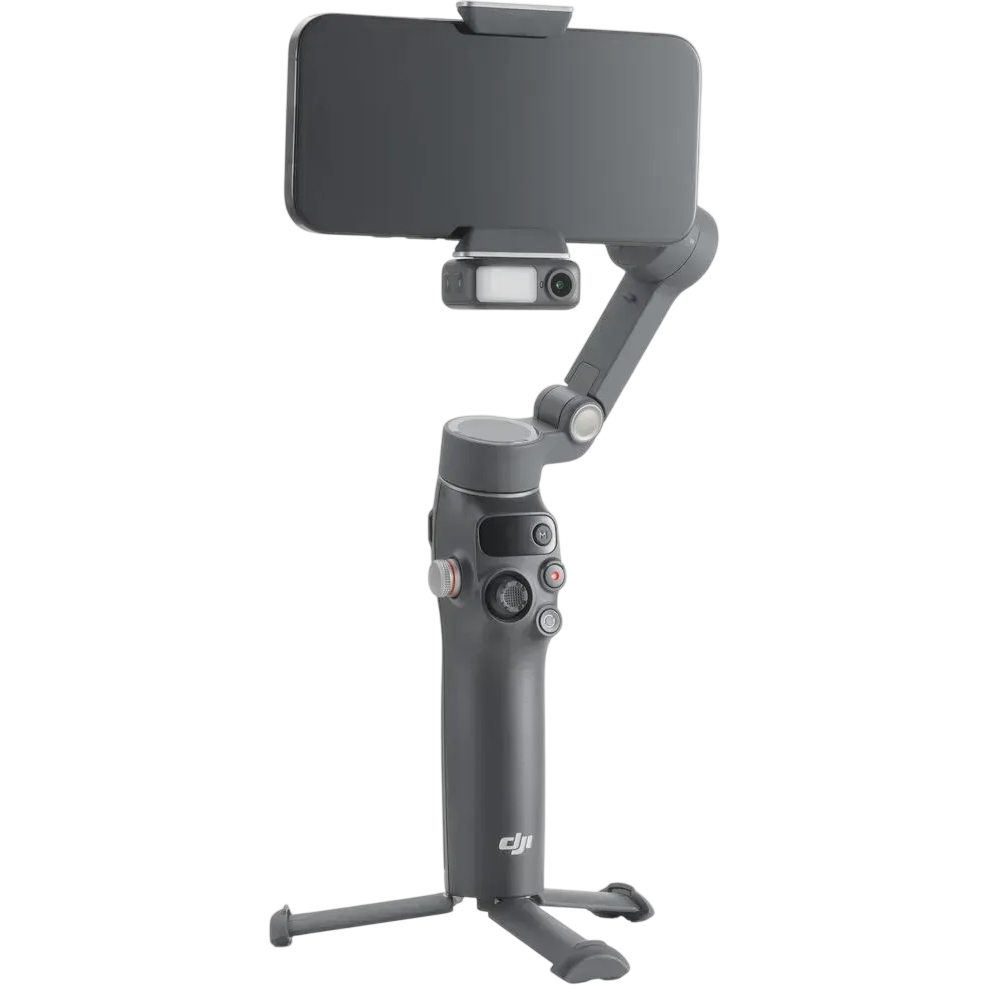 Стедикам DJI Osmo Mobile 8 (CP.OS.00000492.01) Дополнительно Аккумулятор Li-Pol 1S 3350 мАч; Время работы: 10 часов; Время зарядки: 2,5 часа; Длина встроенного штатива: 67 мм; Размеры в разложенном виде: 288х107х96 мм